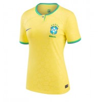Dámy Fotbalový dres Brazílie MS 2022 Domácí Krátký Rukáv